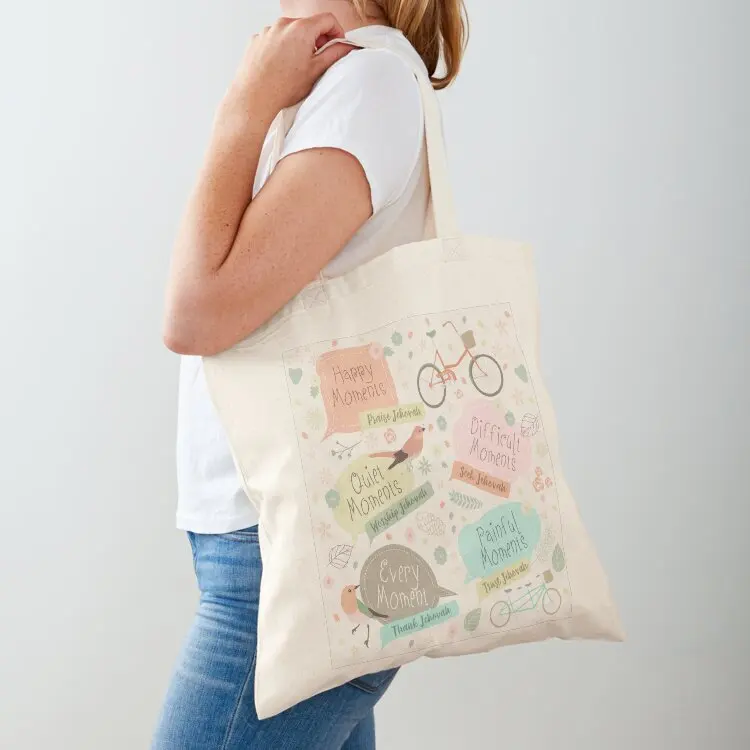 EVERY MOMENT THANK JEHOVAH Tote Bag tote bag university canvas shopping bag custom fabric