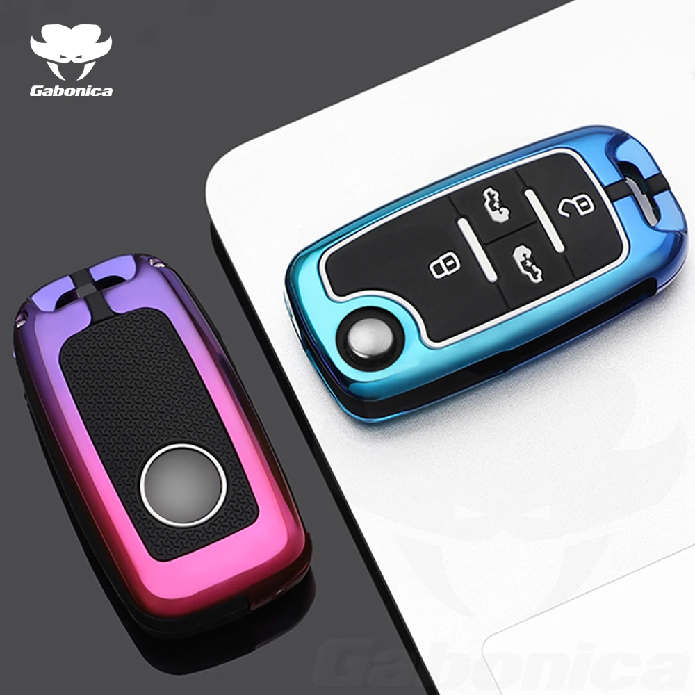 Zinc Alloy Car Key Case Full Cover Shell For VW Volkswagen Sharan Crafter Multivan for Seat for Seat Alhambra Remote Key Shell