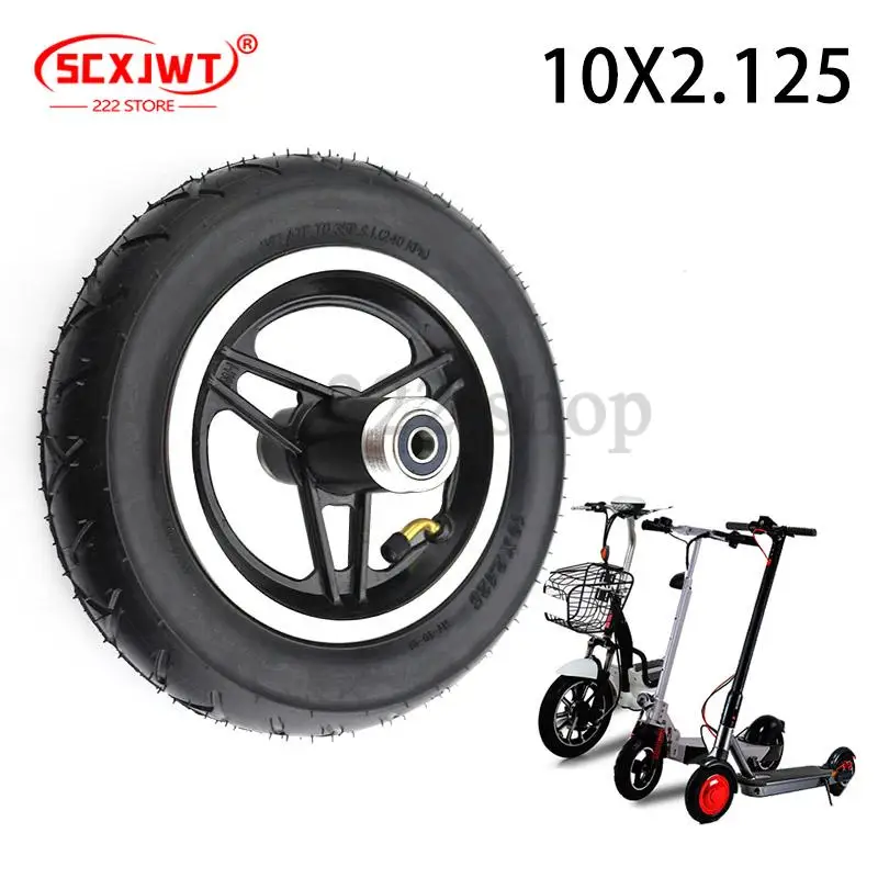 

10x2.125 wheel with threaded hub suitable for 10 inch scooter wheel accessories