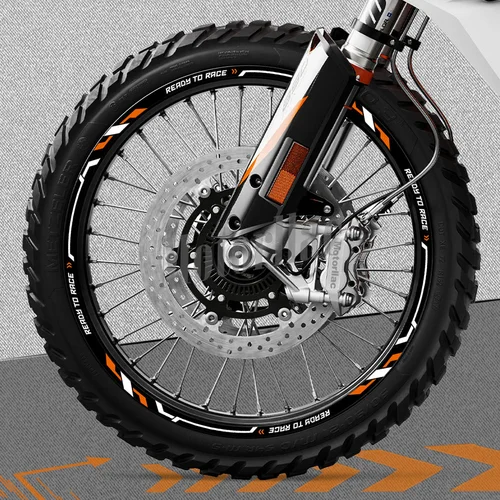 Para KTM 1290 Super ADVENTURE 390 690 790 890 1190 2023 llanta de motocicleta reflectante pegatina de raya accesorios impermeables