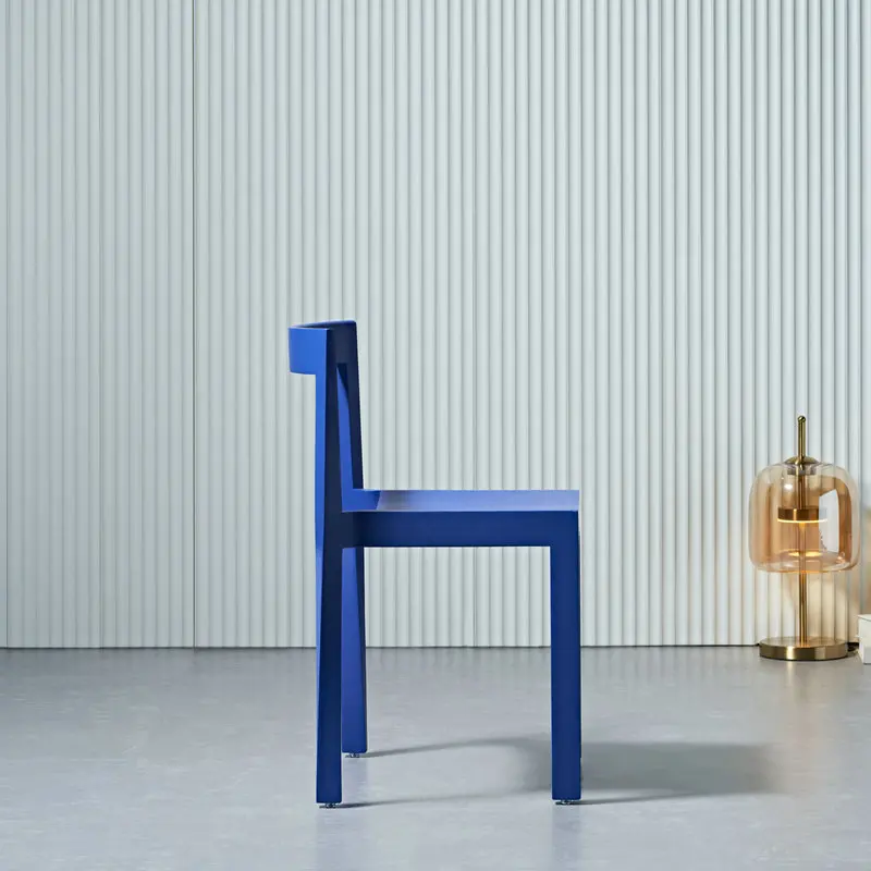 

Modern simple light luxury comfortable chair dining table stool casual creative solid wood chair