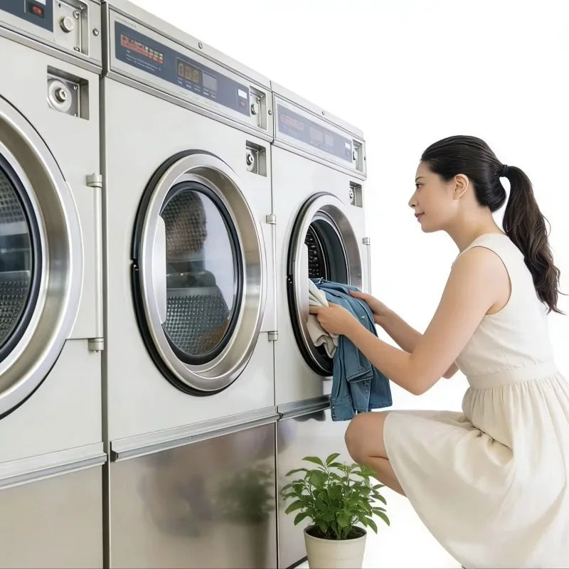 Industrial Commercial Hotel Laundry Electric or Gas Heating  Laundry Machine With Dryer Machine