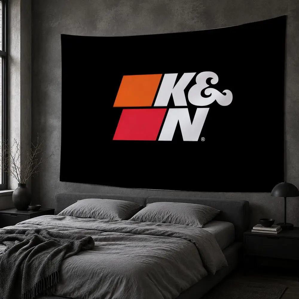 K-K&N E-Engineering Tapestry Bedroom Living Room Bar Party House Home Dorm Interior Wall Decor Background Banner