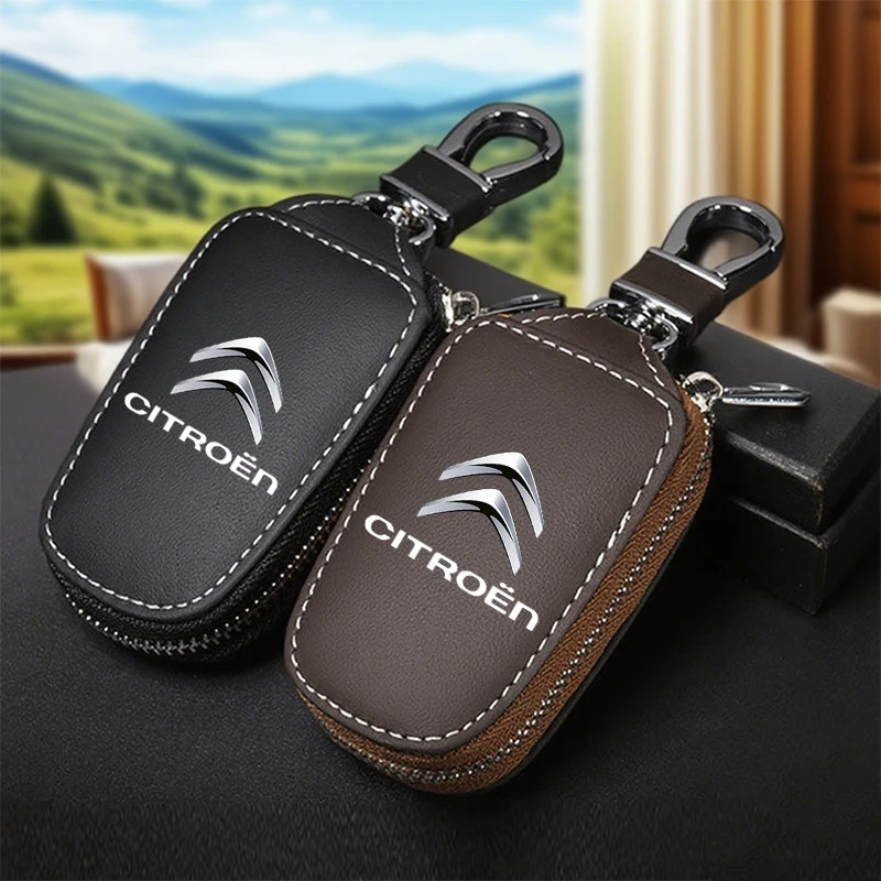 Auto Schlüsselbund Tasche Haushälterin Zipper Organizer Schlüssel Fall Für Citroen C1 C2 C4 C5 C3 C4L C8 Berlingo Xsara Picasso Auto Zubehör