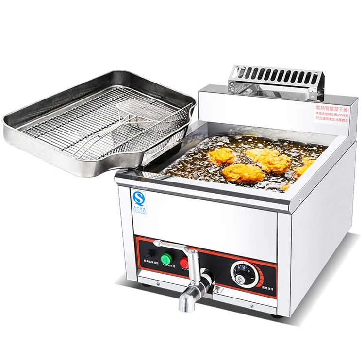 Hot Sell Electric Gas Fryer Fried Chicken Chips Machine Deep Fryers