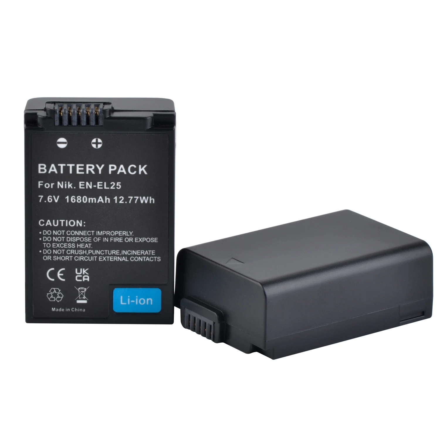 2 sztuki 1680mAh EN-EL25 akumulator Z ładowarką dla Nikon Z FC, Z50, Z30,ZFC, MH-32