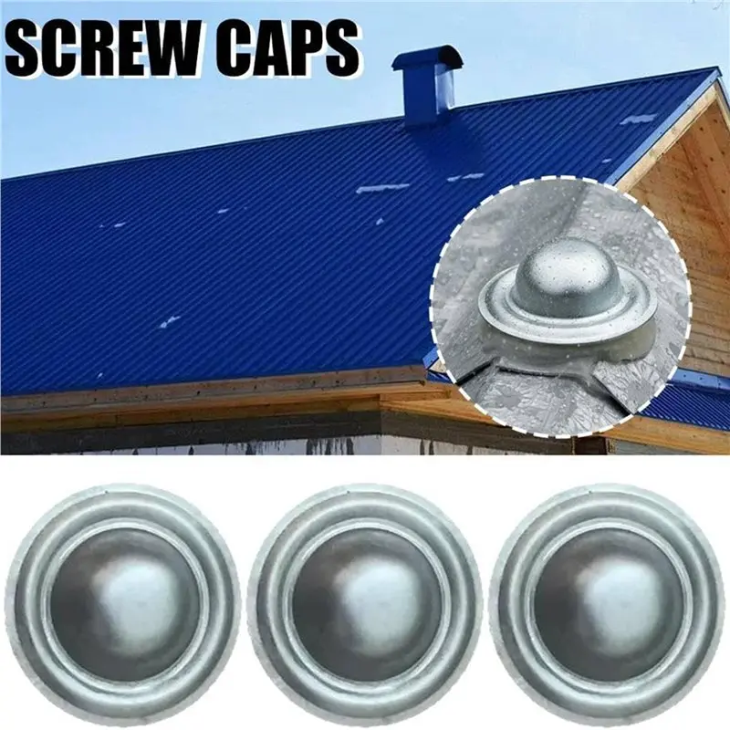 A60E-Roof Screw Caps, Rustproof & Waterproof Roofing Screwcaps, Seal Over Existing Screws Heads To Prevent Leaks 200Pcs