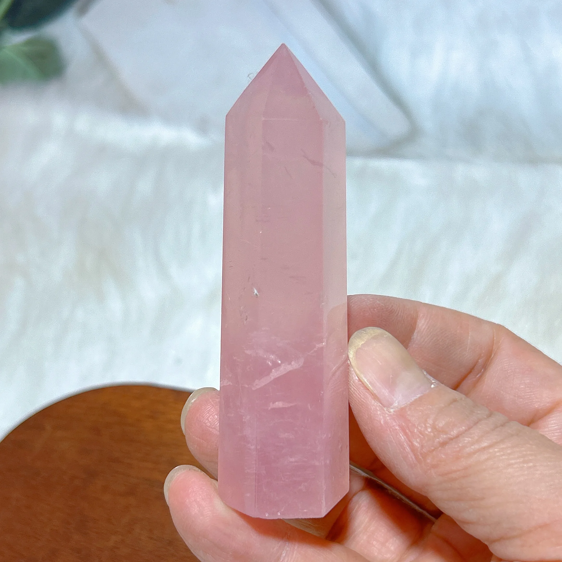 

High Quality Natural Crystal Rose Quartz Tower Mozambique Gemstone Healing Mineral Energy Reiki Mediation Home Decorations Gift
