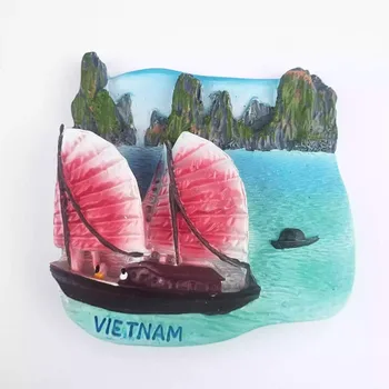 베트남 냉장고 자석 스티커, Ha Long Bay 여행 기념품, Thanh Phoon Nha Trang, 홈 데코, 생일 선물 