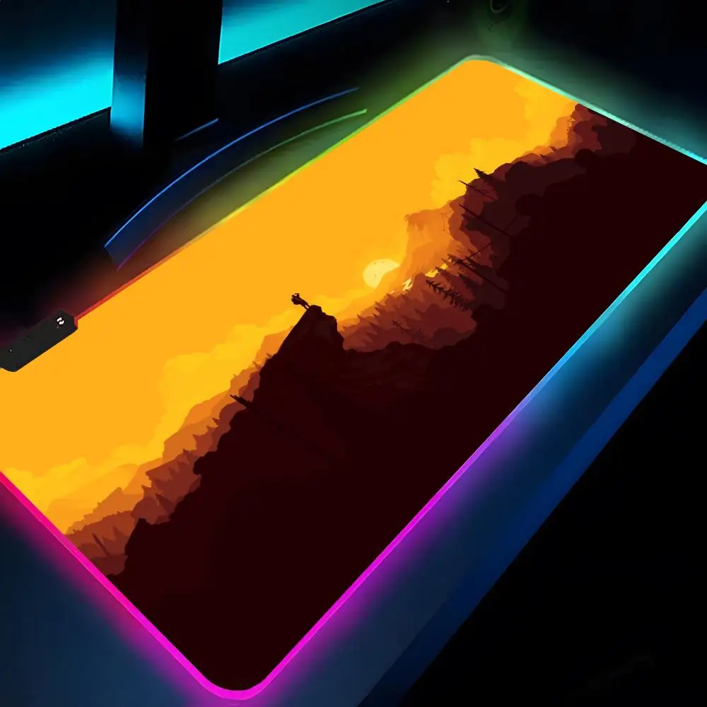 ゲーム-f-firewatch-フォレストマウスパッド-rgb-xxl-ラップトップマット-ゲームマウスパッド-バックライト付きキーボード-ゲーマーガール-テーブルパッド-デスク