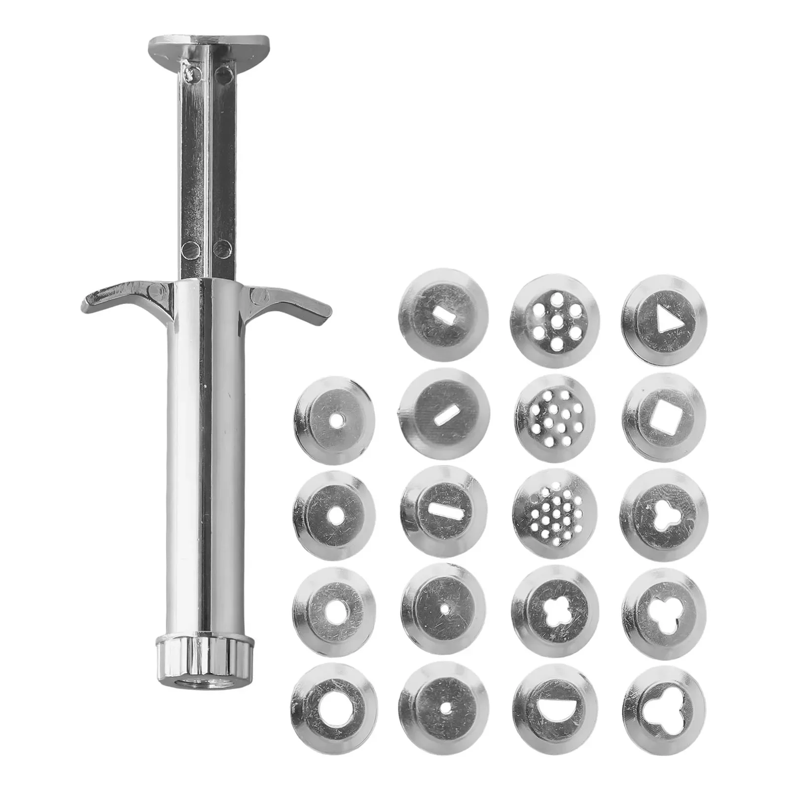 

1set Clay Extruders With 19 Discs Sugar Paste Extruder Sculpture Machine Fondant Cake Sculpture For Pottery Ceramic Craft