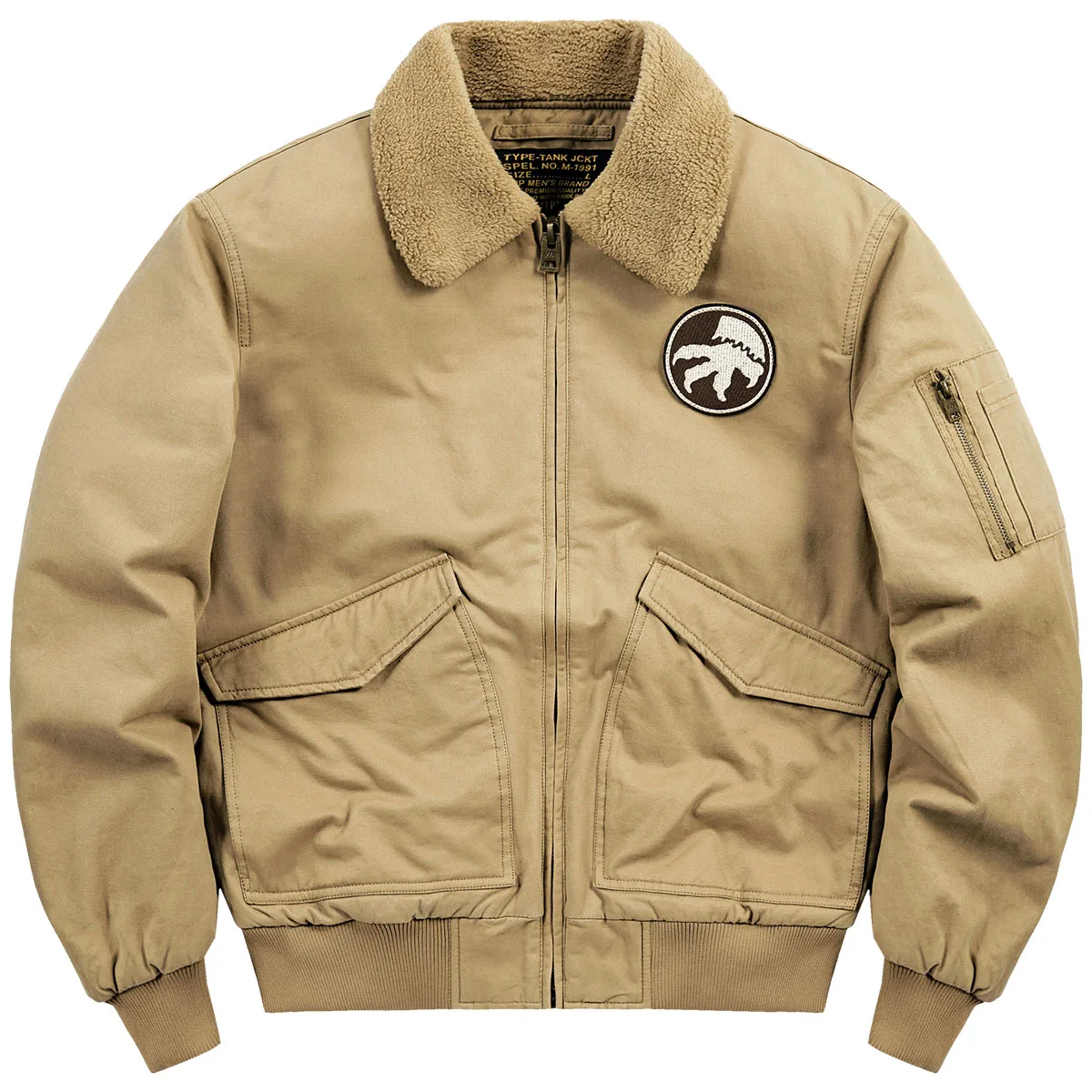 

Мужская зимняя куртка VIP с утеплением из флиса и овечьего вельвета, хлопковая рабочая куртка с отложным воротником в стиле ретро, теплая и стильная