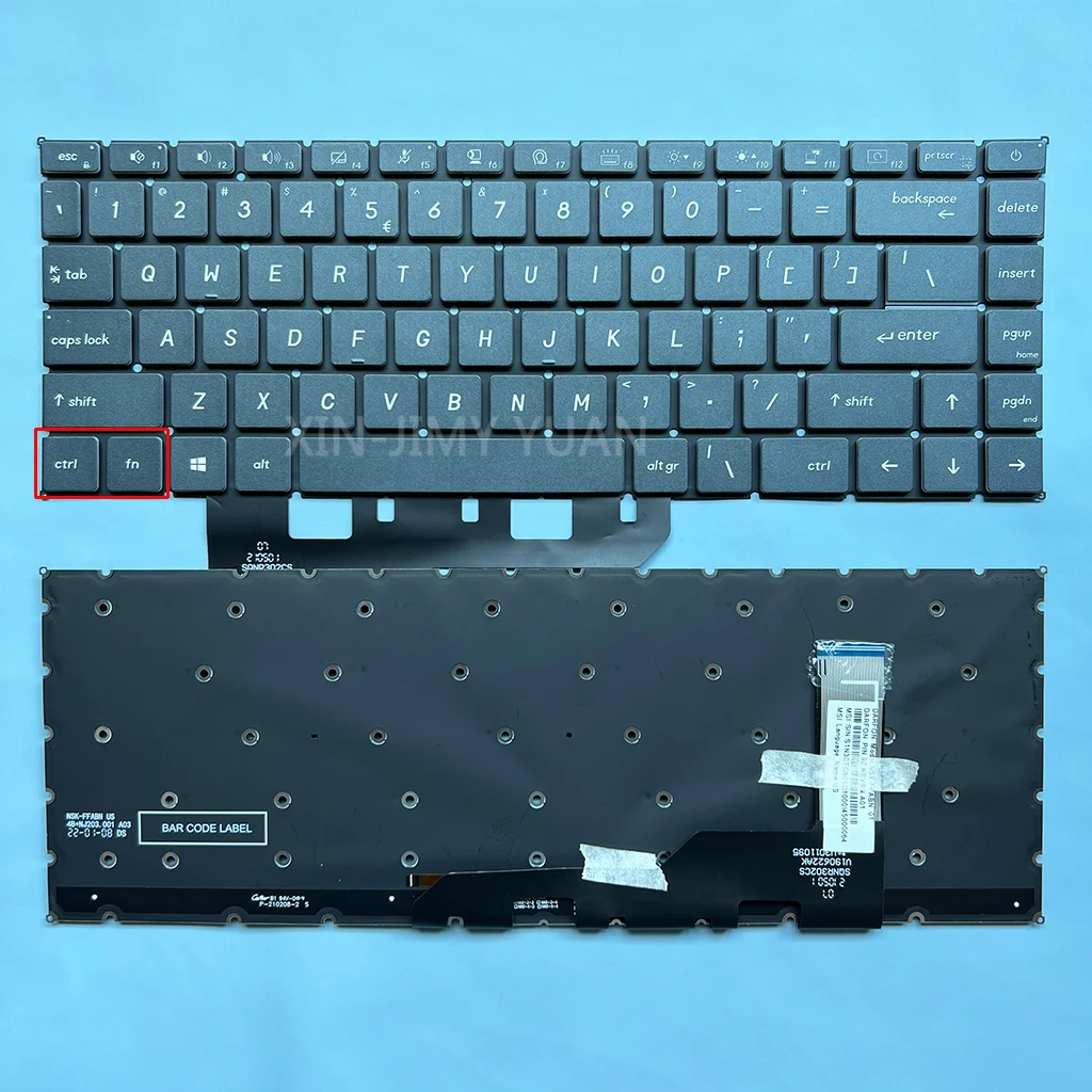 MS-1551 US Backlit Keyboard for MSI Prestige 15 A10 A10SC MS-16S3
