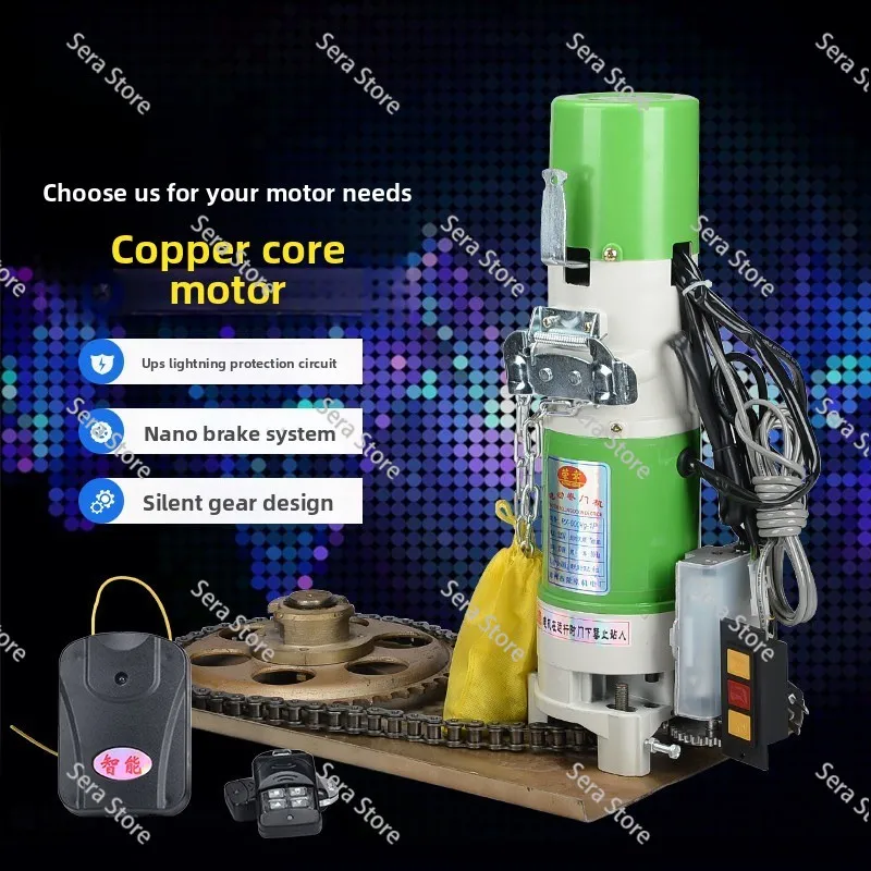 Electric Roller Shutter Garage Door Opening Motor 600kg Copper Core Complete Set of Remote Control Universal Accessories