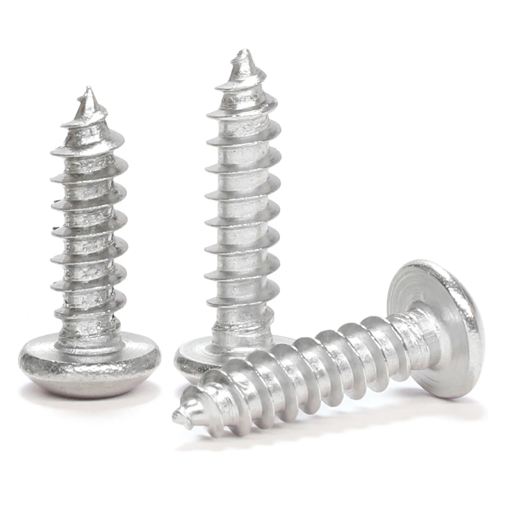 Hexagon Round Head Self-tapping Screw Nickel Plated M2 M2.3 M2.6 M3 M3.5 M4 M5 M6 Allen Hex Socket Button Head Wood Screws