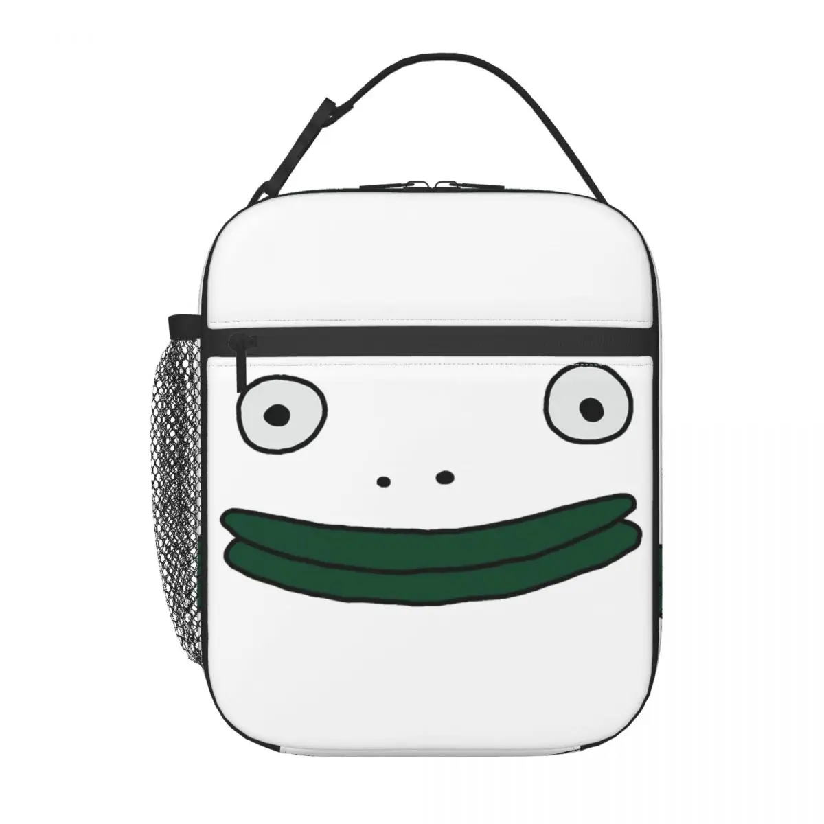 Smiling Friends Mr. Frog Lunch Bag For Men Lunch Box Casual School Cooler Bag Portable Insulated Waterproof Thermal Lunch Bags