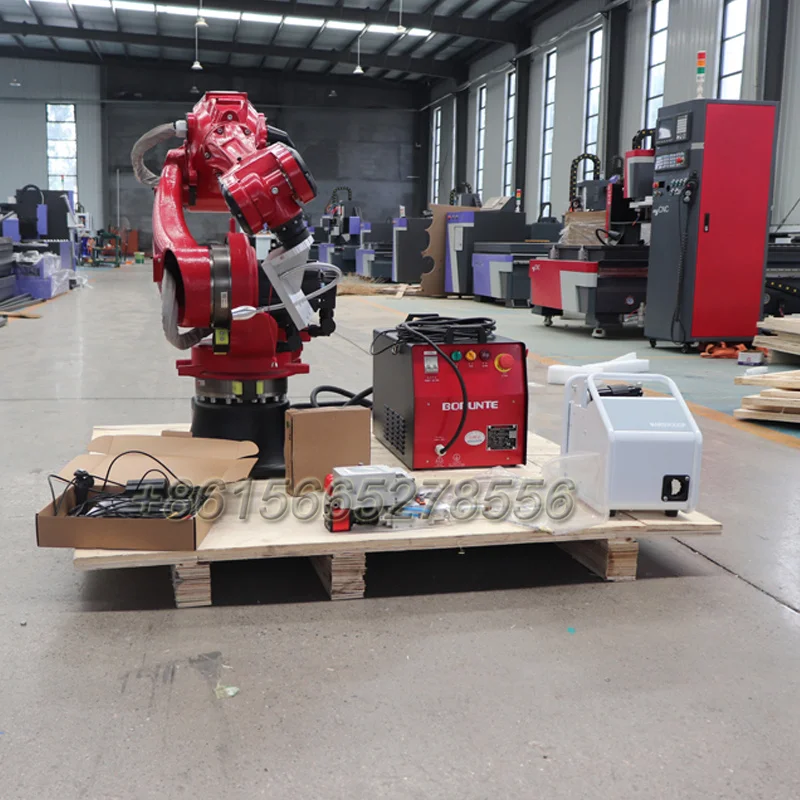 

Handheld Automatic Laser Welder 1500W/2KW/3KW Robot Arm Fiber Laser Welding Machine Metal New Condition Max Brand Laser Source