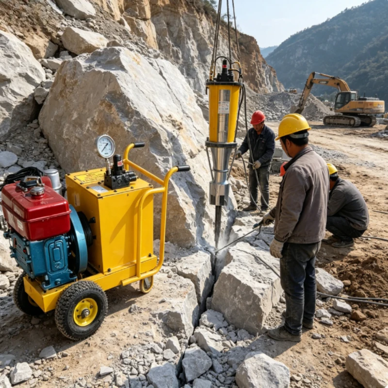 

Hydraulic Stone Splitting Machine Rock Drill and Splitter Hydraulic for Sale Stone Granite Splitting Press Machine