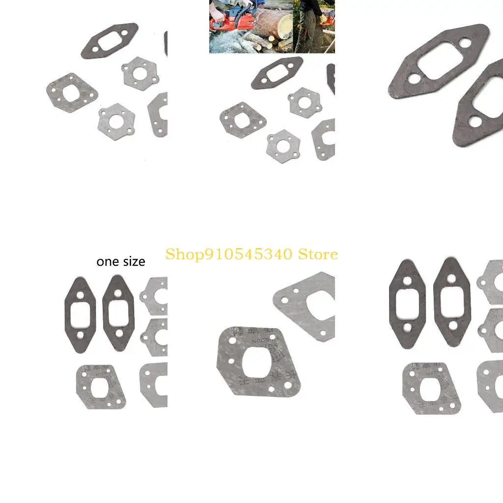 U2JA 2 Set Practical Chainsaw Manifold Carburetor Muffler Gasket for P350 351