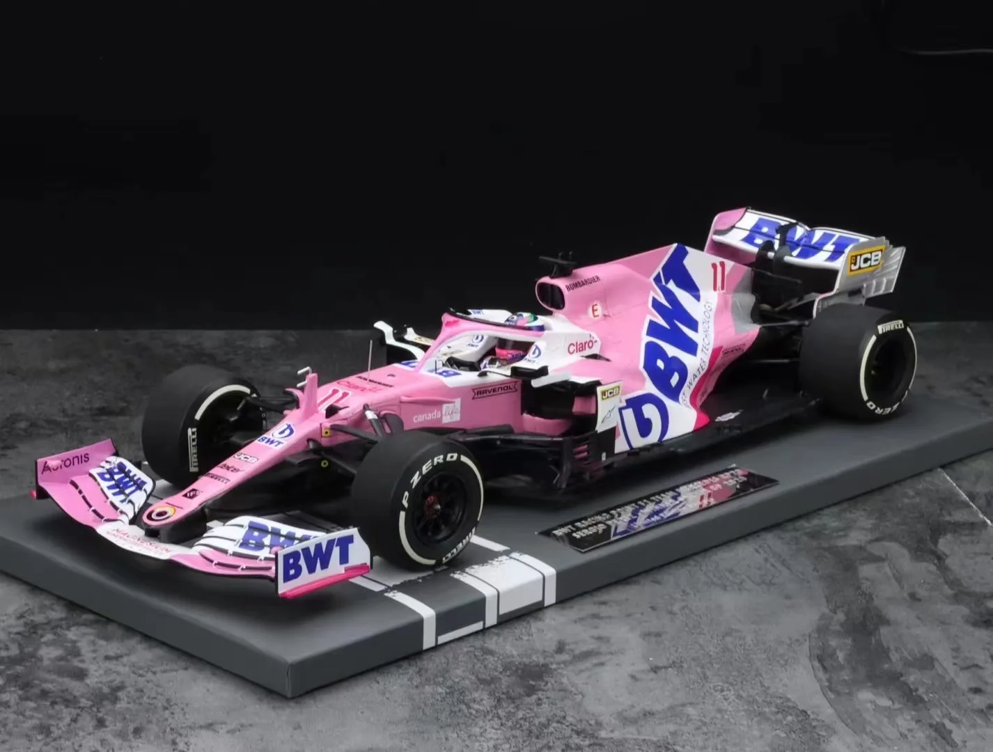 Minichamps 1:18 F1 RP20 Perez Sakhir Career First Victory Simulation Limited Edition Resin Metal Static Car Model Toy Gift