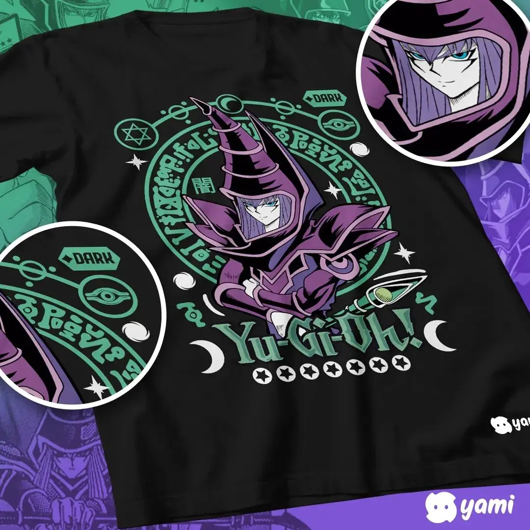 Yugi Muto Shirt Dark Magician Anime T-Shirt YuGiOh Tshirt