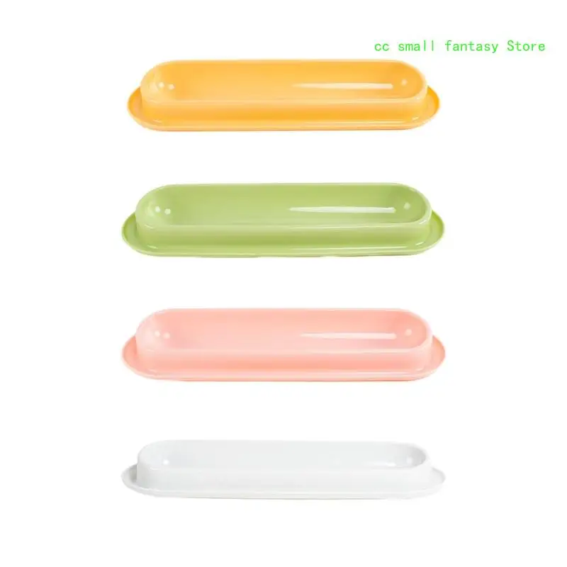 

R3MA Tilted Water Bowl Slanted Single Dish 13.6" Long for Multiple Kitten