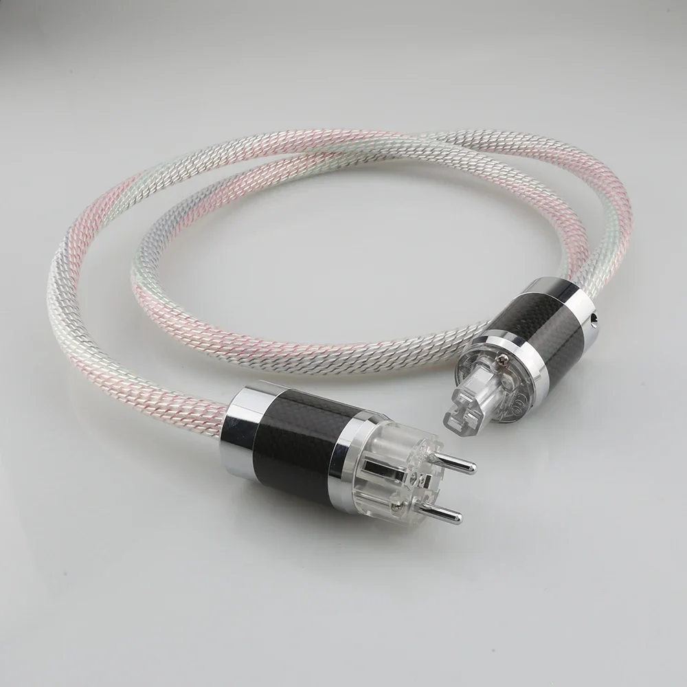 High Quality Hi-End Valhalla power line HIFI POWER CABLE 7N OFC Power Cord with EU Plug