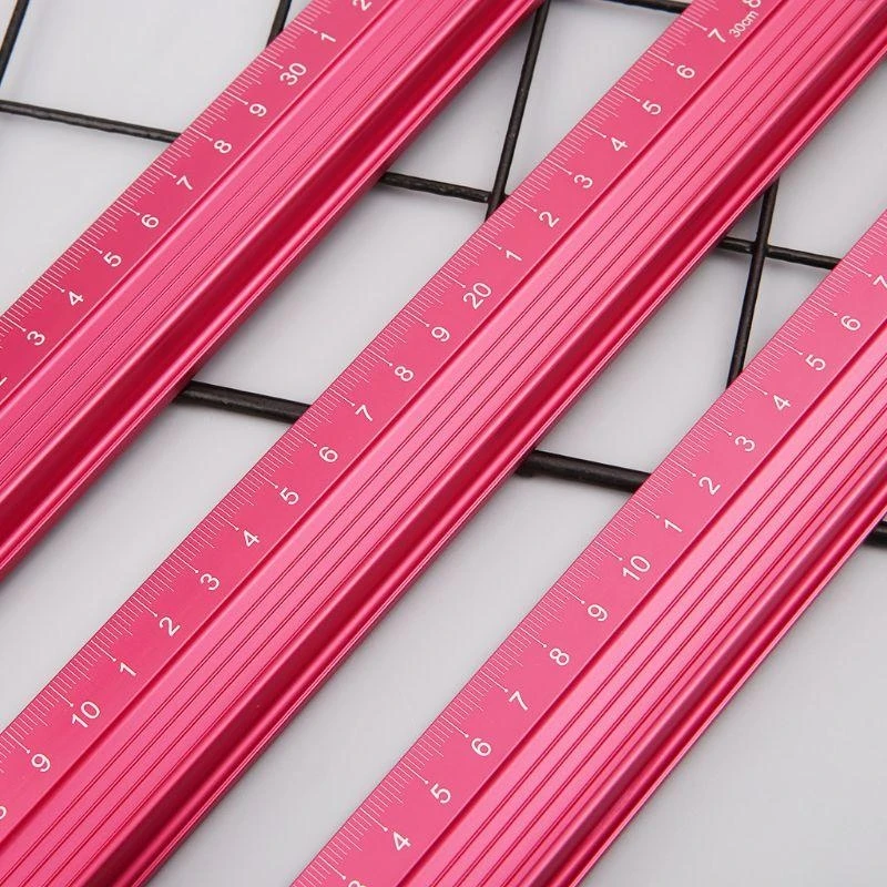 プロのアルミニウム合金ストレートルーラー保護スケール測定エンジニア