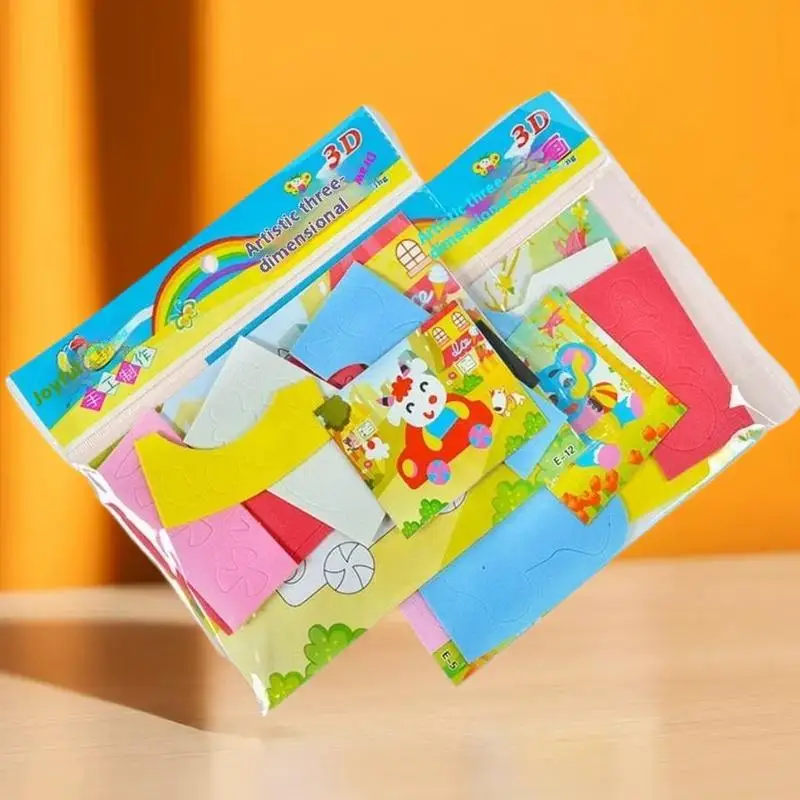 10/20 Pack Cartoon Animal Puzzle; DIY 3D Foam Stickers; Kid's Fun Educational Toy