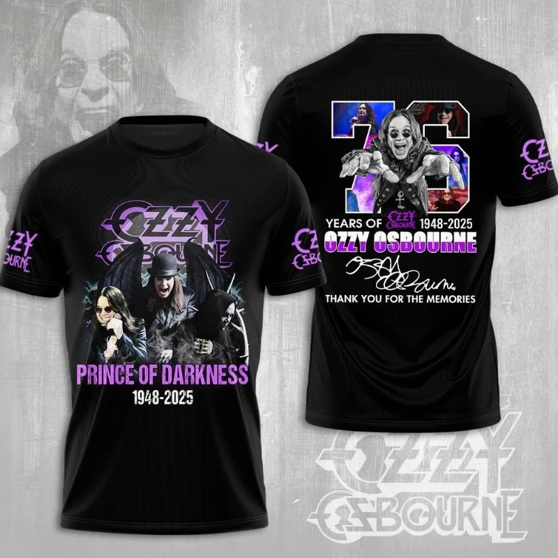 مساند أوزي أوزبورن في السلام، 1948-2025. شكرًا لك على ذكرياتك المطبوعة للرجال والنساء للارتداء اليومي في الشارع