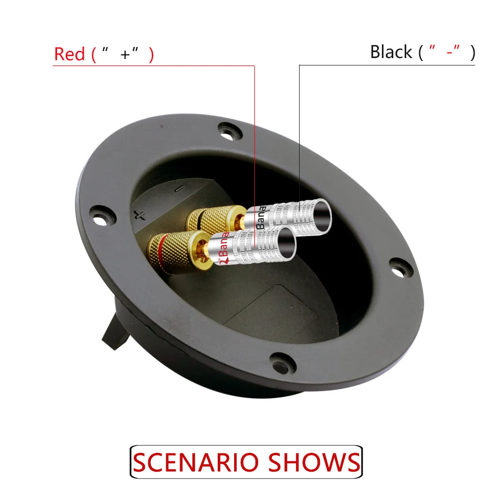 Conector Banana de 4mm para altavoz, conector banana chapado en oro de 24K, conector Banana de 4mm que combina con poste de encuadernación de 4mm, 4