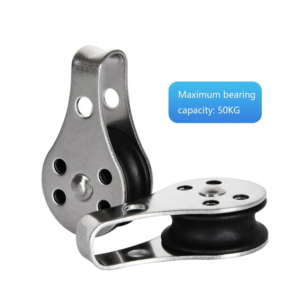 

10pcs Stainless Steel Single Wheel Pulley Easy Installation Wheel Pulley Block Rope For Diverse Tasks And Activities At Home