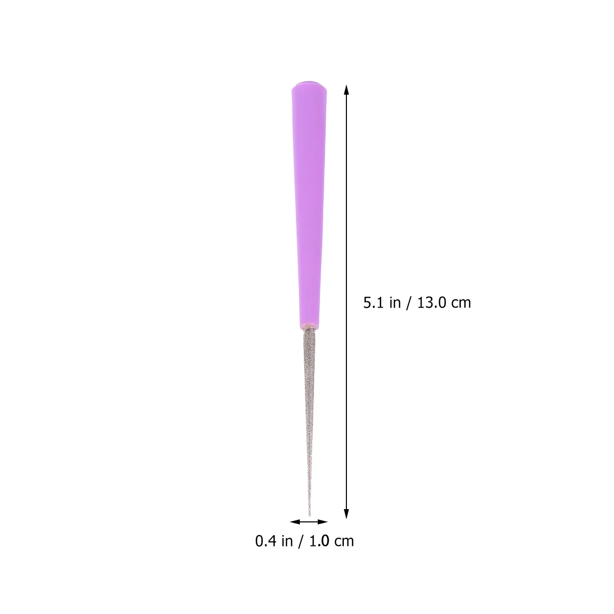 2 Pcs Bead Hole Reamer Needle Opener Drill Puncher Pearl Beads Craft DIY Tools (Violet) hole opener bead reamer set