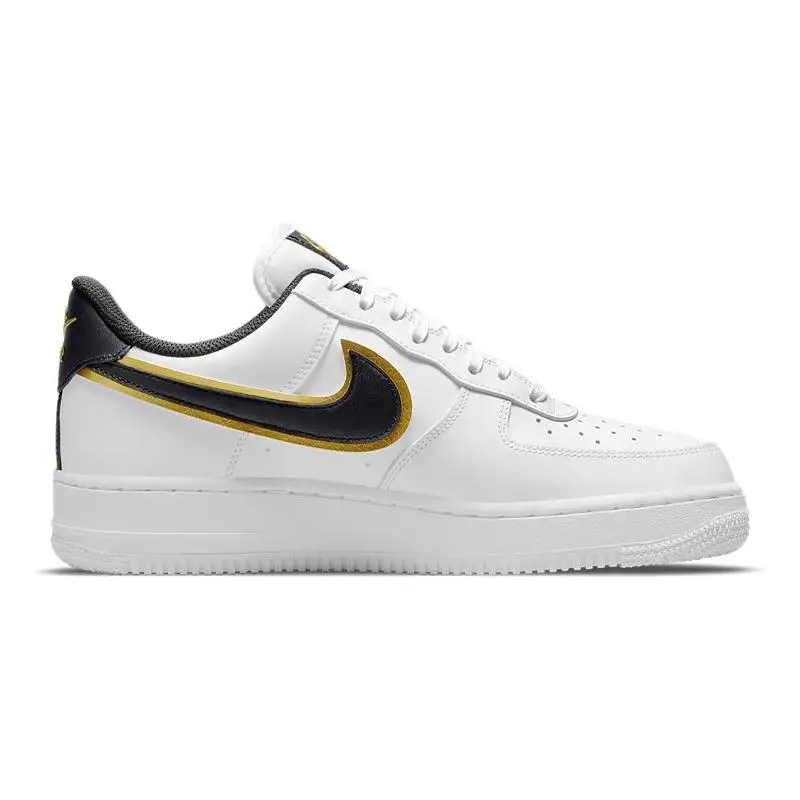 Nike Nike Air Force 1 '07 LV8 ''Double Swoosh - White/Black/Gold'' Sneakers Sneakers shoes DA8481-100