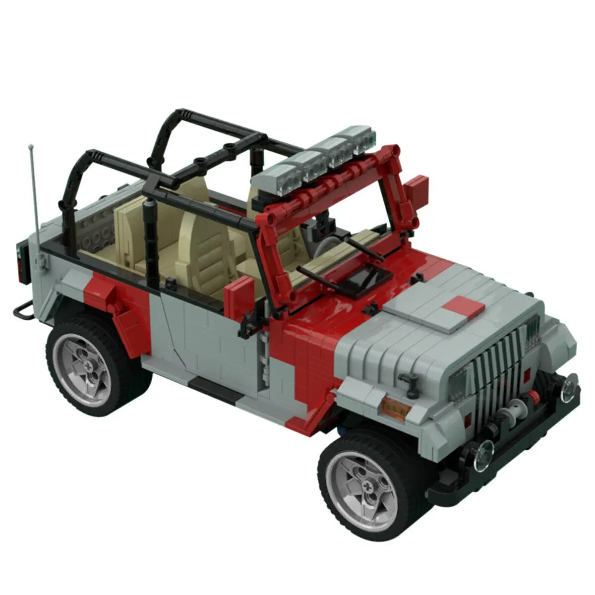 Number 12 Staff Car SUV with Interior from Movie 1239 Pieces MOC Build