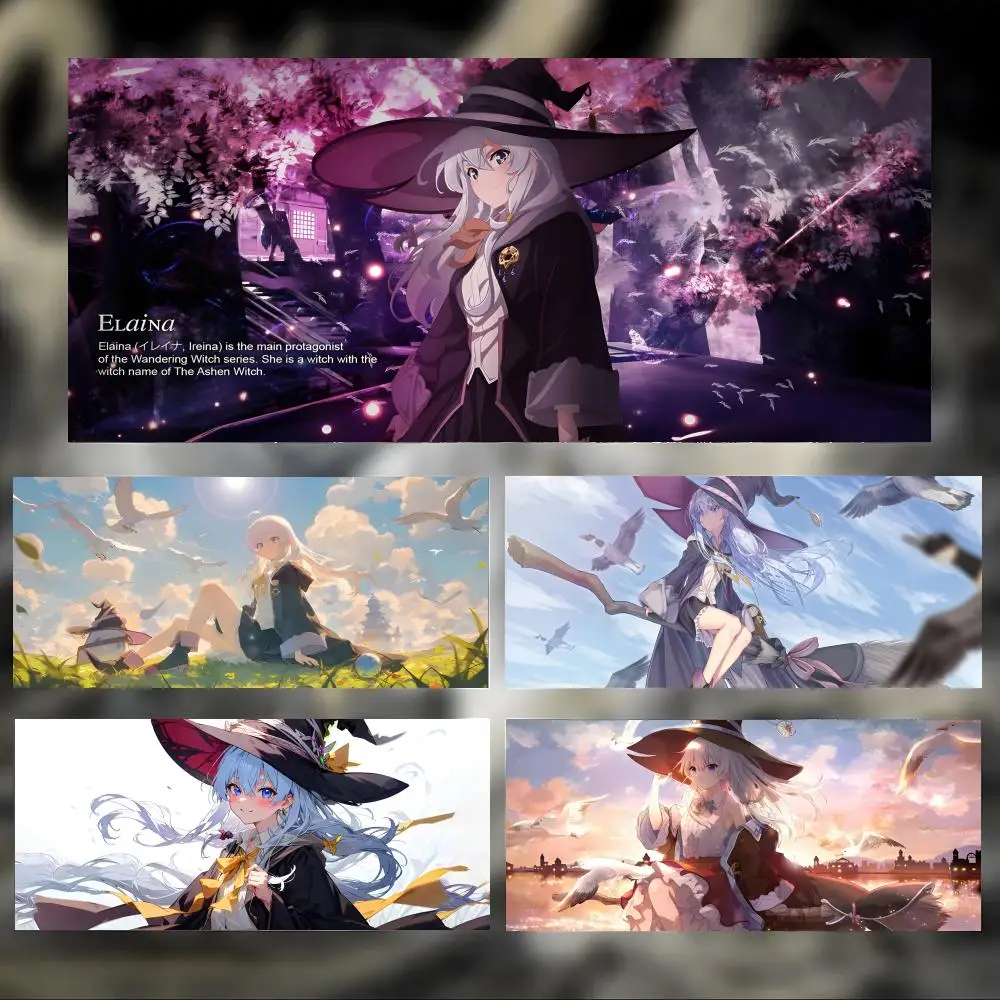 

Anime Healing W-Wandering Witch Mouse Pad Large Thick Desk Pad Stitched Edges Gaming Mouse Mat for PC