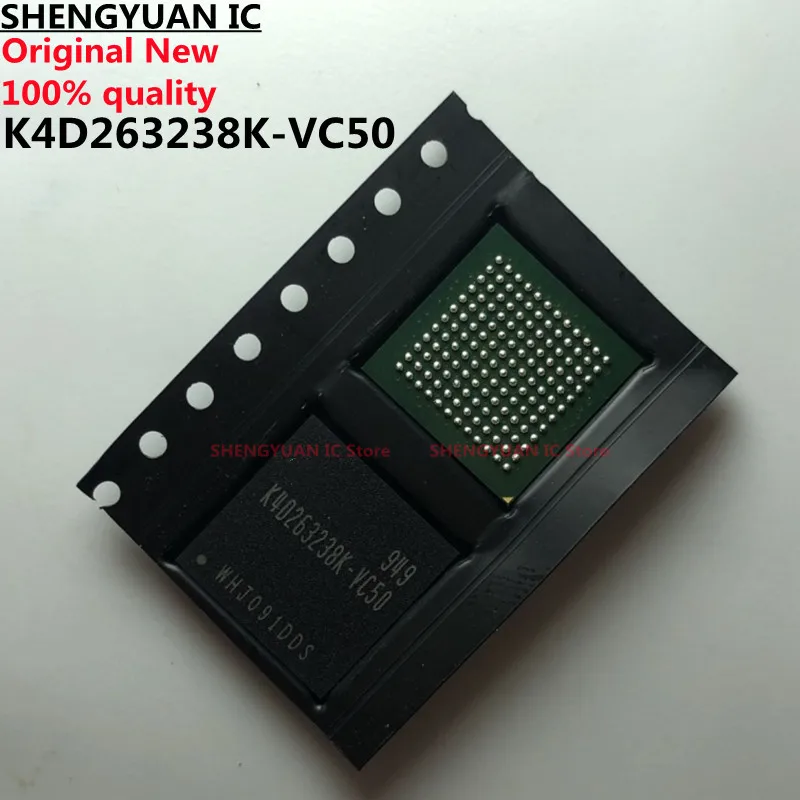 5Pcs/lot  K4D263238K-VC50  K4D263238K  BGA  K4D263238  Memory storage chip 100% new imported original 100% quality
