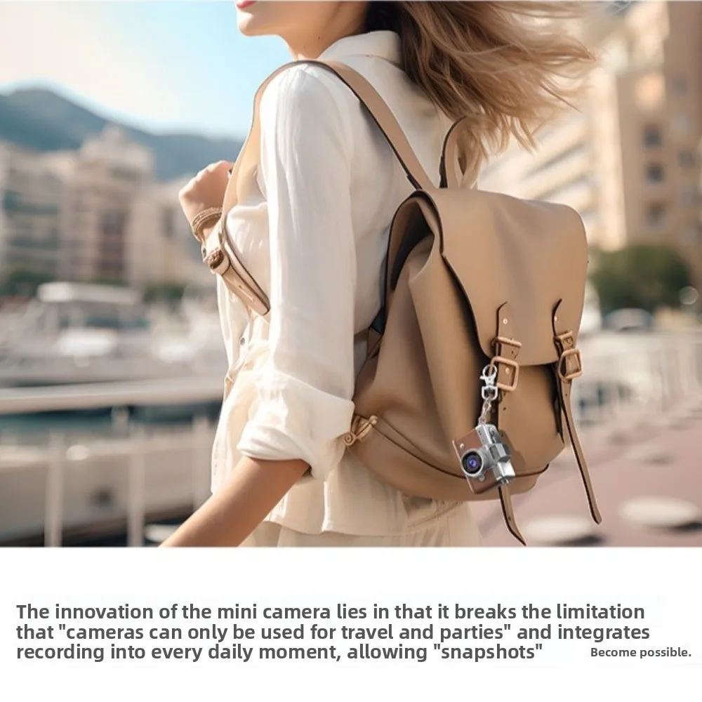 

Retro Style Mini CCD Camera Flip Screen Multiple Filters Flip Screen Camera Flashlight HD Resolution Digital Camera