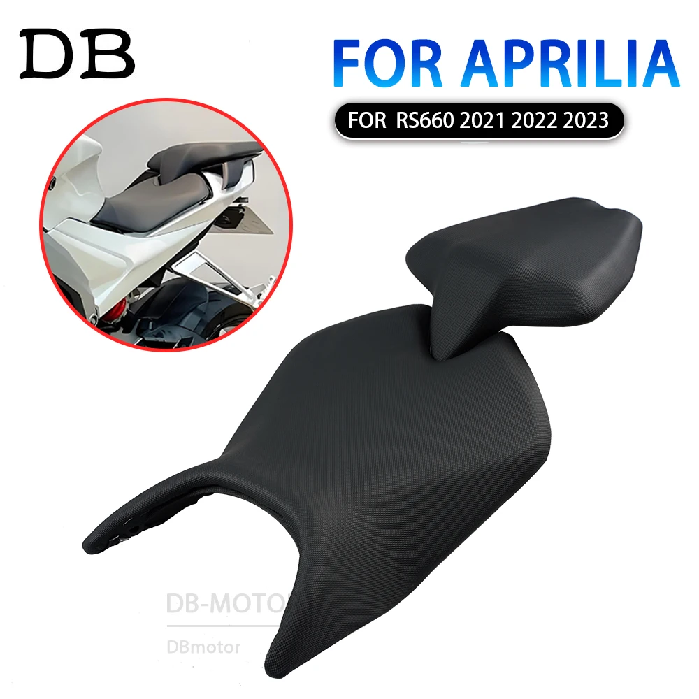 

For Aprilia RS660 RS 660 2021 2022 2023 Motorcycle Accessories Black Front Rider Driver Rear Passenger Cushion Seat Saddle