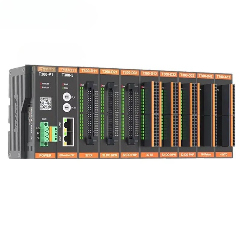 T300 Series IP20 EtherNet/IP Bus Io Module Coupler with Extended Digital Input, Digital Output, Analog Input, Analog Output
