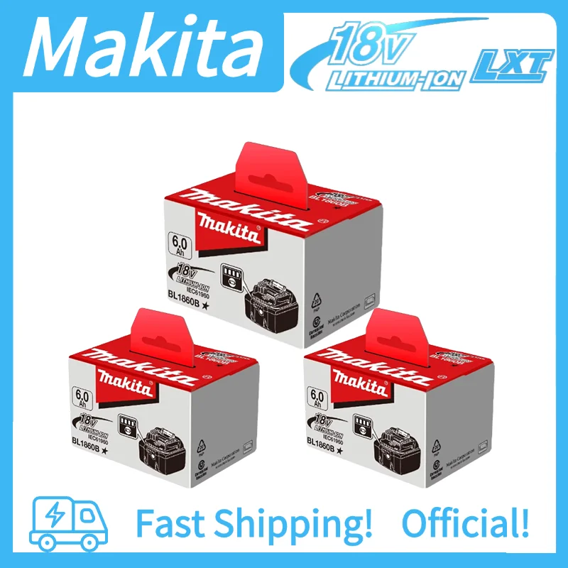 

Low Self-Discharge Makita 18V Battery 6Ah, Batterie Makita 18V , Ready to Work Even After Storage, Reliable Backup Power