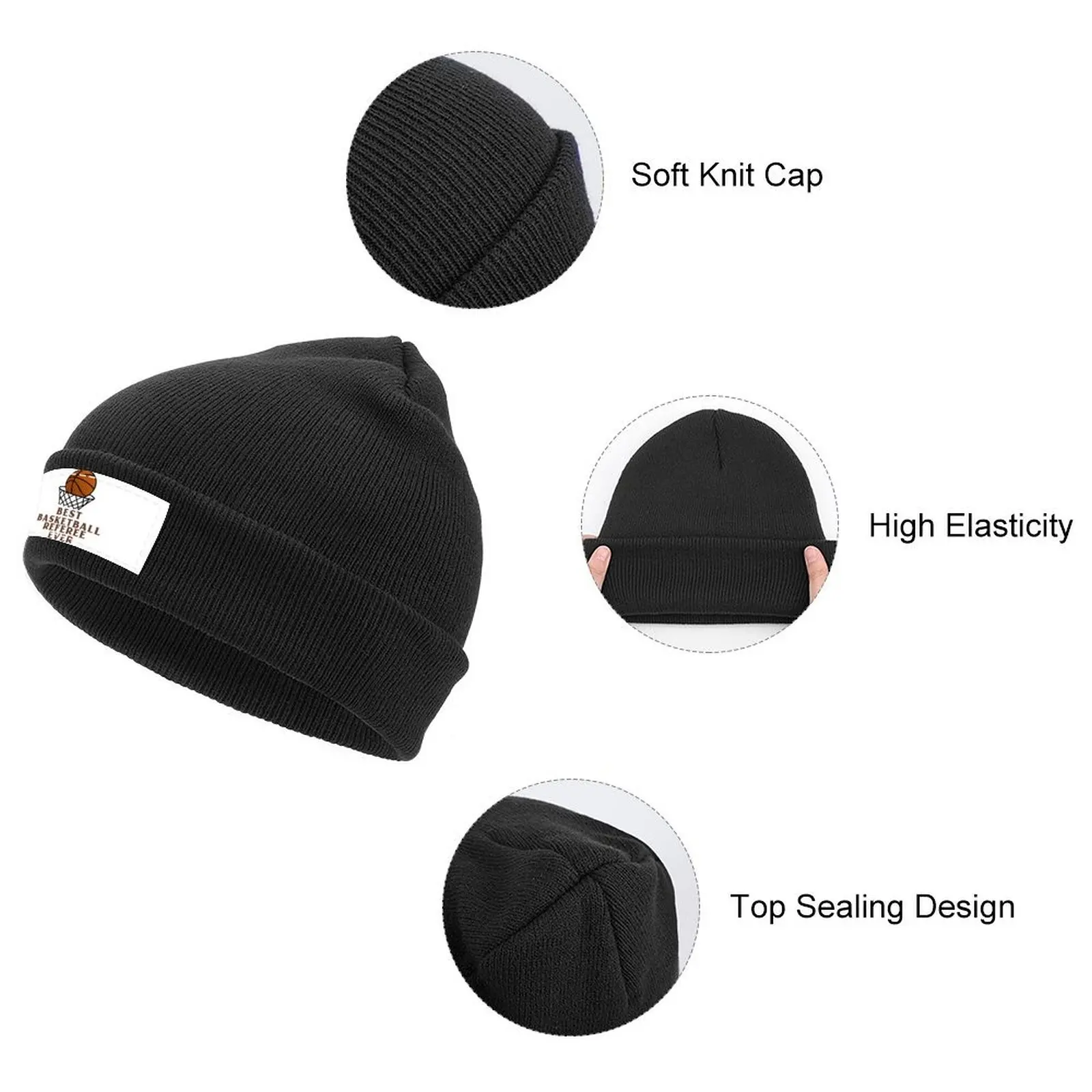 Best Basketball Referee Ever Knitted Cap Military Tactical Cap Hat Luxury Brand Luxury Cap tea Hat Mens Hats Women's image 3