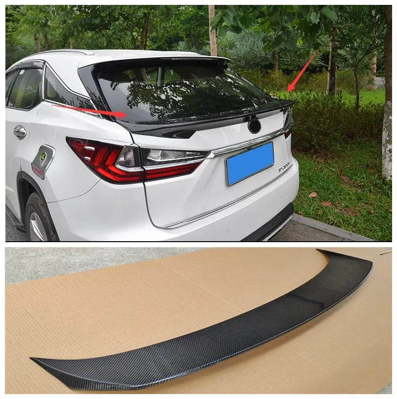 

Fits For LEXUS RX200t RX300 RX350 RX450h 2016-2022 High Quality ABS Paint & Carbon Fiber Rear Trunk Lip Spoiler Splitters Wing