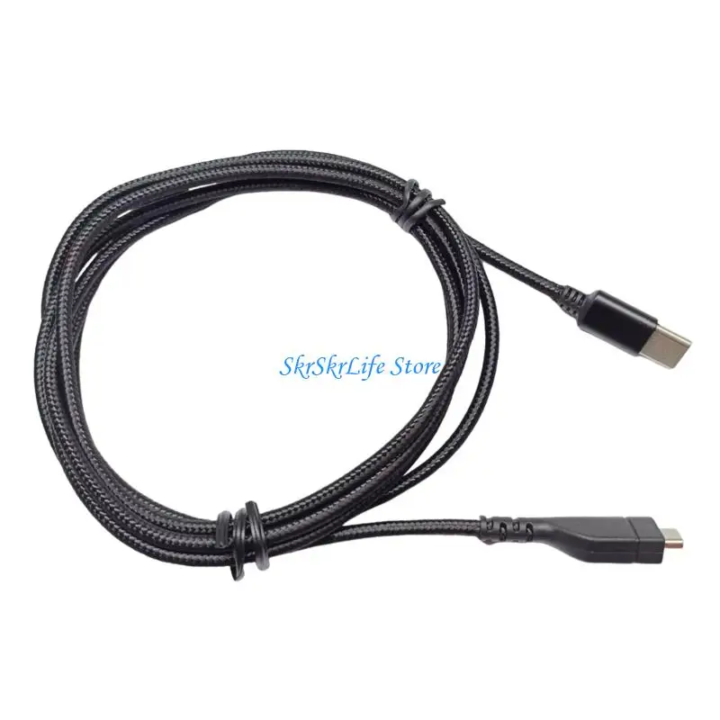 E65E Universal Type C Sound Wire 1.5m Nylons trenzado para auriculares ARCTIS3/5/7 Gaming