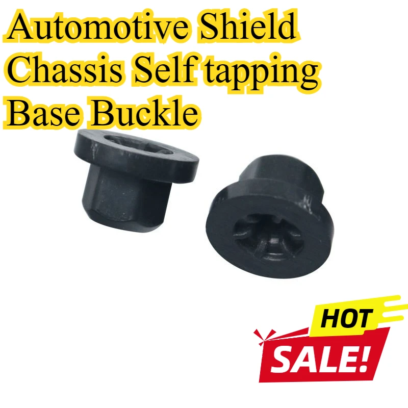 Car Plastic Body Nut Flange Clip Nylon Flange Nut 10mm Hex Fit For Mercedes BenzBMW Nut Unthreaded Cable Holder Mounting Boot