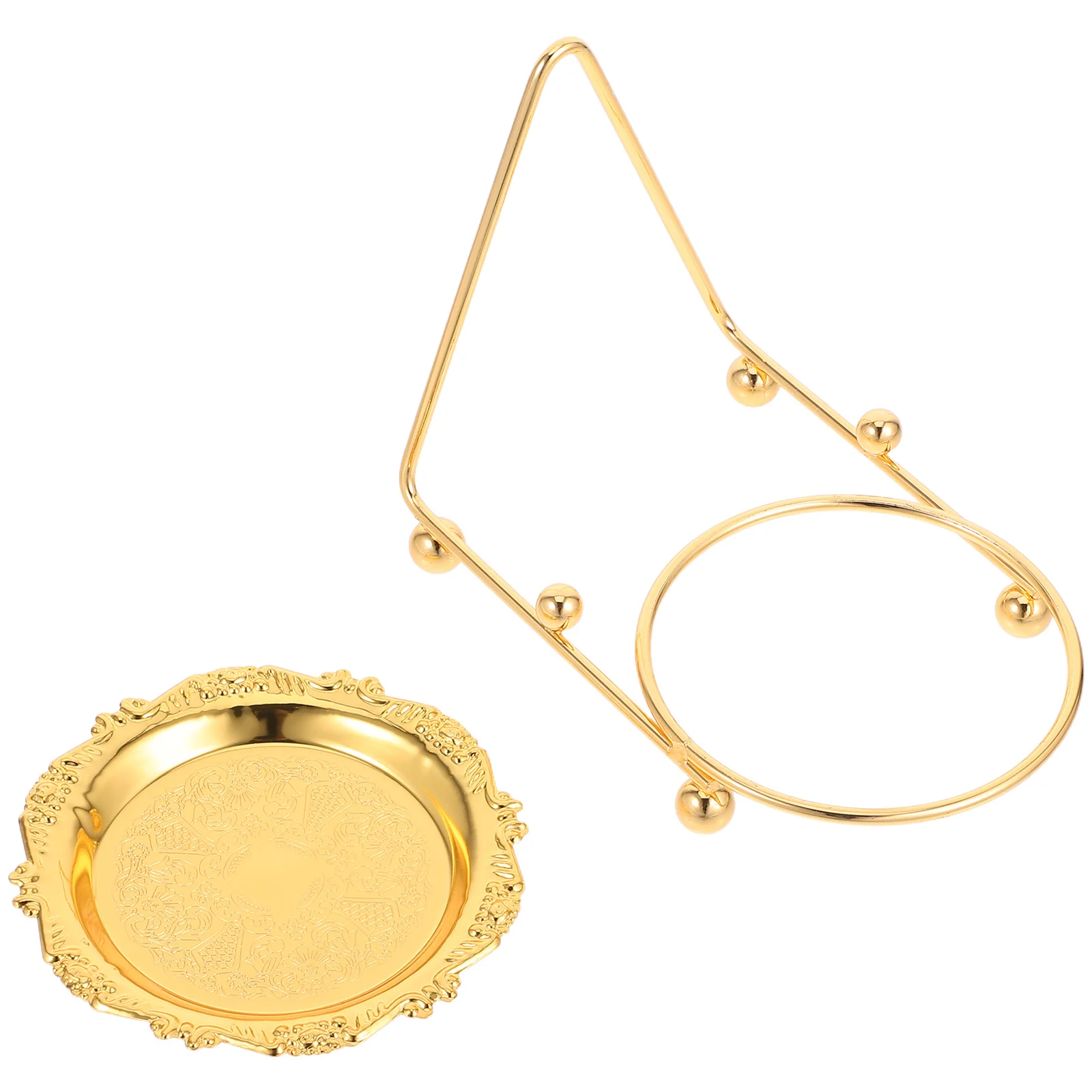 

Versatile Iron Mug Cup Saucer Display Stand for Home Decor Organizing Small Items in Living Room Kitchen Cup Stand