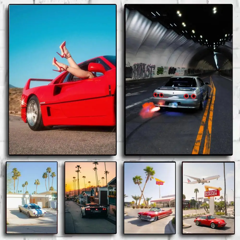 Japandi style Deston Isas Sports Car Poster Aesthetic Wall Art Canvas Poster Room Decoration Items Bedroom Decor