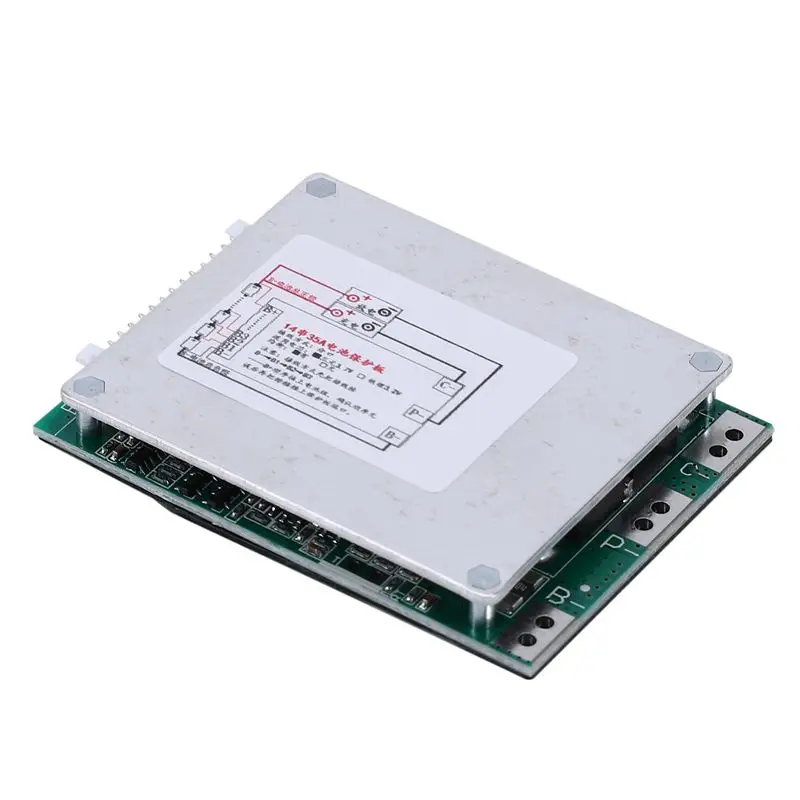 

Плата защиты Li-Polymer аккумуляторов B93B-4X 14S 52V 35A (BMS PCB) с балансировкой для электровелосипедов и электросамокатов