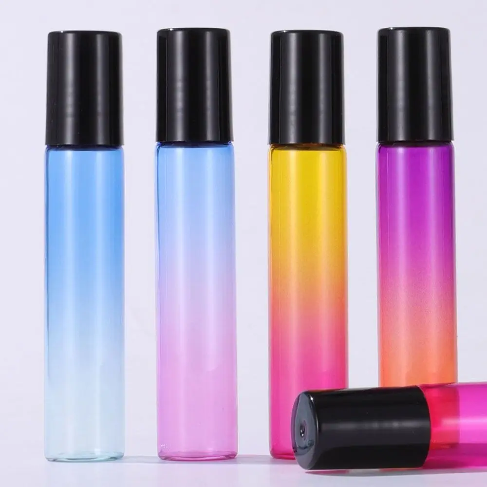 10ml Filling Perfume Bottle Refillable Bottle Colorful Liquid Sample Portable Empty Bottle Gradient Color Rainbow