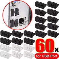 Dust Plug for USB -A Charger Port Cover Cap Female Jack Universal Silicone Dustproof USB-A Ports Protector PC Notebook Laptop